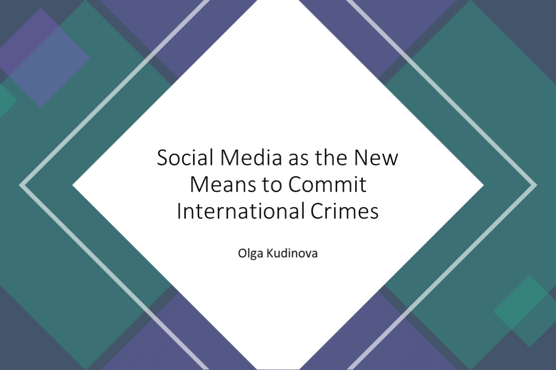 Seminar on the topic of “Social Media as the New Means to Commit International Crimes”